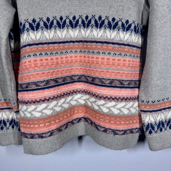 Chic Winter Layers: Coldwater Creek Nordic Inspired Fair Isle Sweater - Small - Picture 3 of 12